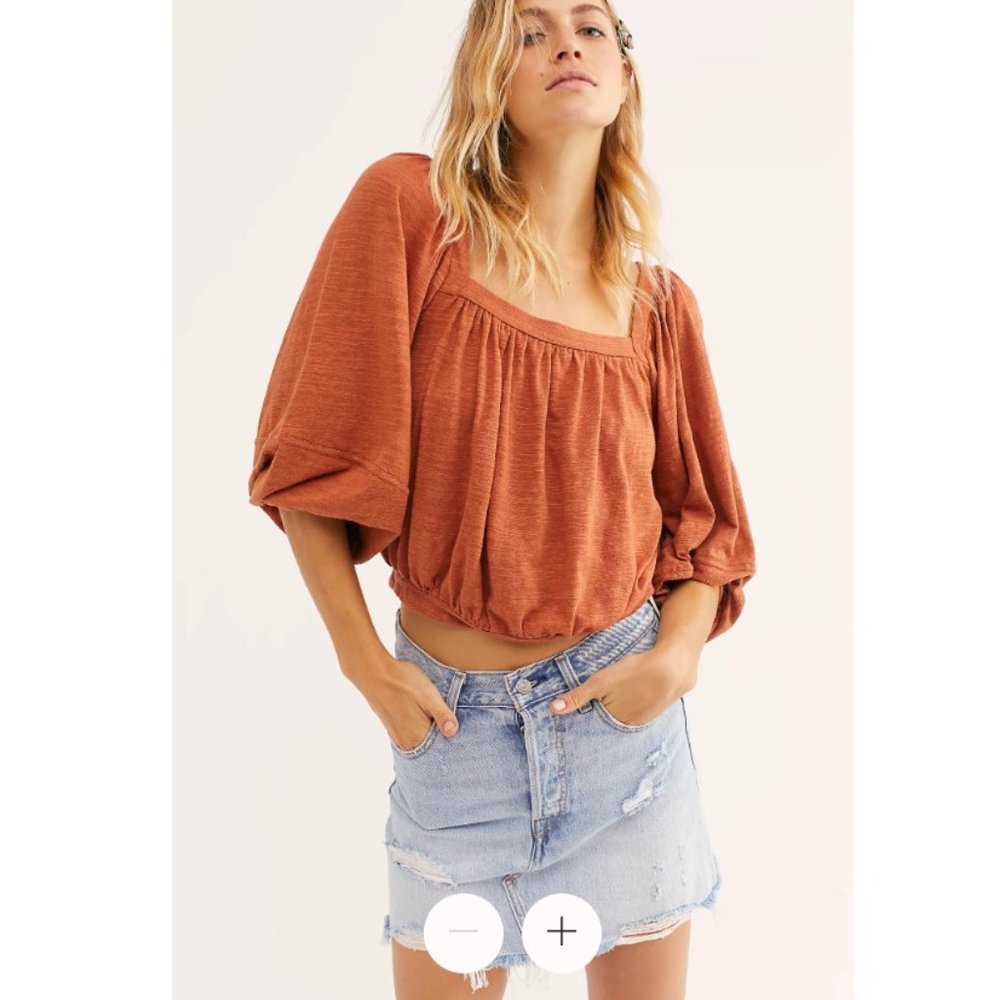 Free People Sweet Goodbye Top Bubble Top